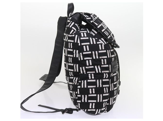 BALENCIAGA Reiserucksack Nylon Schwarz Weiß 340139 Auth bin5199 - Ansicht 5