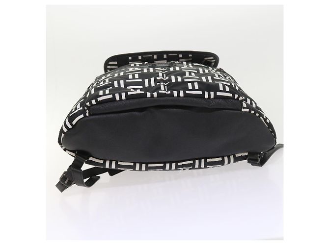 BALENCIAGA Reiserucksack Nylon Schwarz Weiß 340139 Auth bin5199 - Ansicht 6