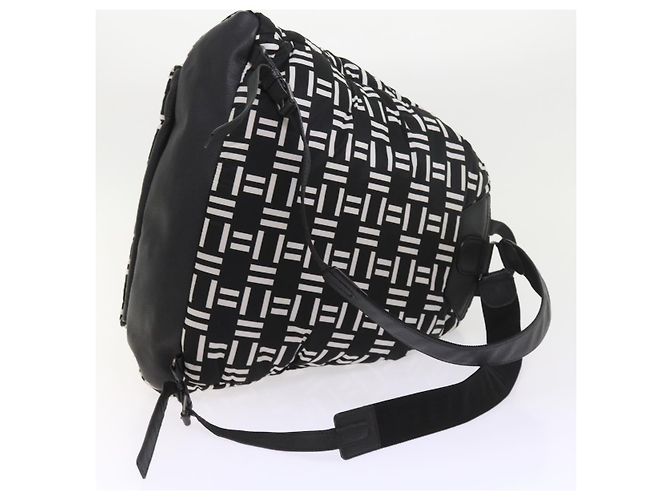 BALENCIAGA Reiserucksack Nylon Schwarz Weiß 340139 Auth bin5199 - Ansicht 9