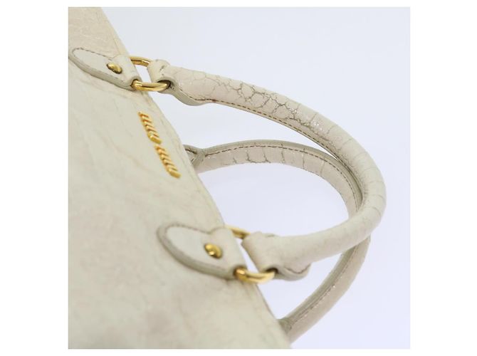 Miu Miu Borsa a Mano in Pelle 2modo Beige Auth bs9244 - vista 15