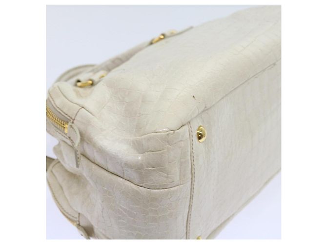 Miu Miu Borsa a Mano in Pelle 2modo Beige Auth bs9244 - vista 20