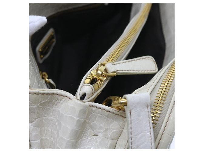 Miu Miu Borsa a Mano in Pelle 2modo Beige Auth bs9244 - vista 25