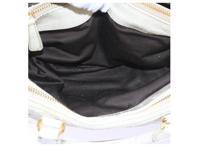 Miu Miu Borsa a Mano in Pelle 2modo Beige Auth bs9244 - vista 28