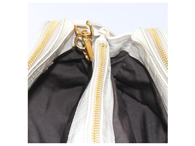 Miu Miu Borsa a Mano in Pelle 2modo Beige Auth bs9244 - vista 29