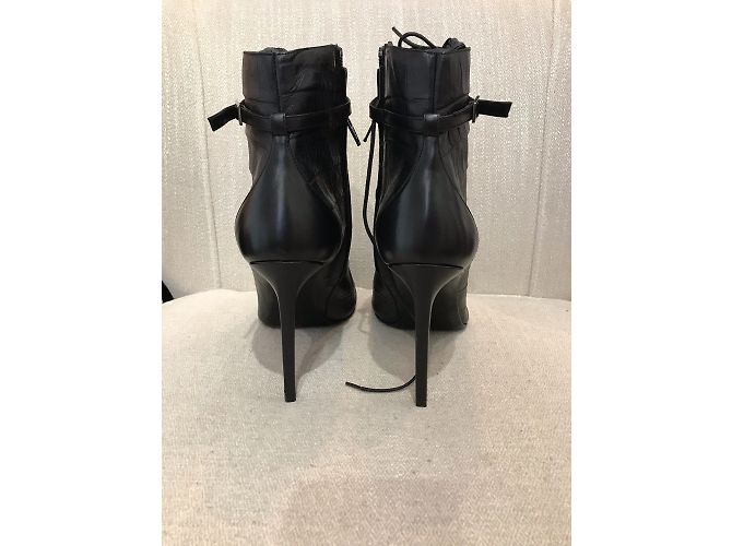SAINT LAURENT Botines T.EU 38.5 Cuero Negro - vista 3