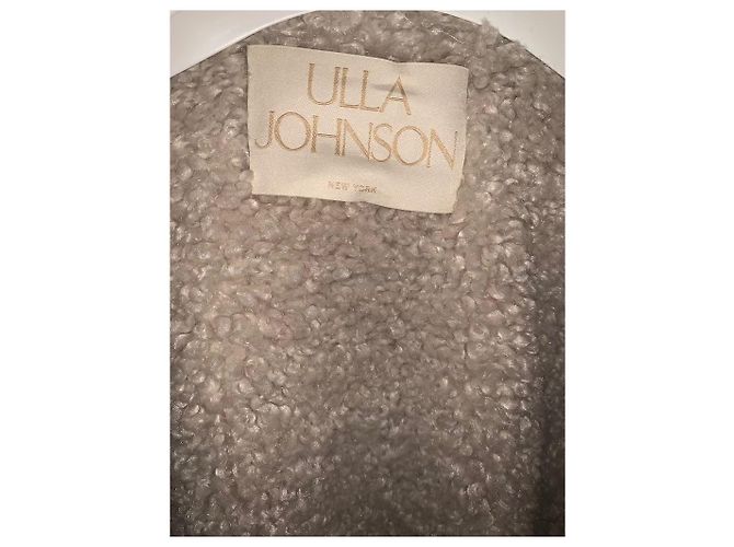 Abrigo oversize Ulla Johnson con parche del logo beige - vista 11