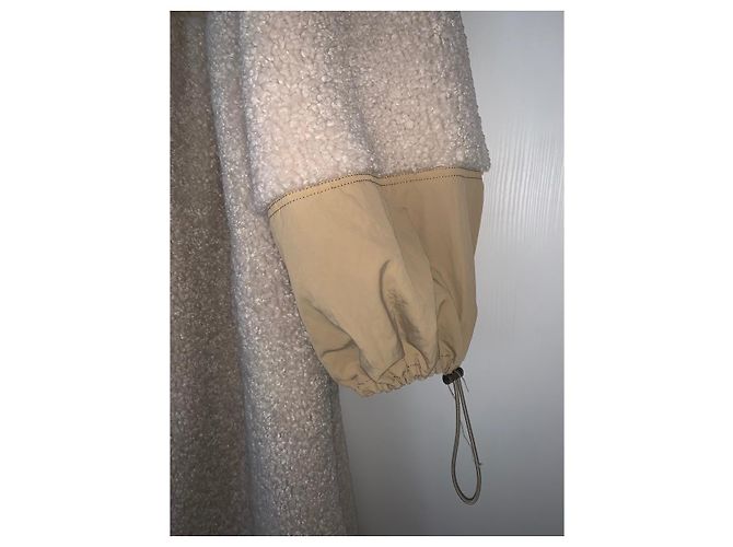 Abrigo oversize Ulla Johnson con parche del logo beige - vista 12