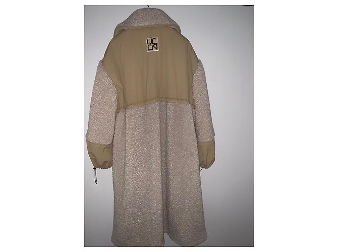 Abrigo oversize Ulla Johnson con parche del logo beige - vista 7