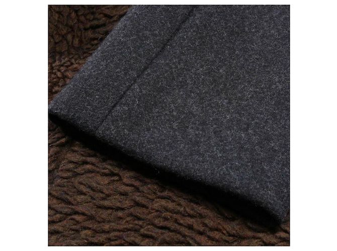 Louis Vuitton Mantel aus Wolle und Kaschmir braun dunkelgrau Anthrazitgrau - Ansicht 6