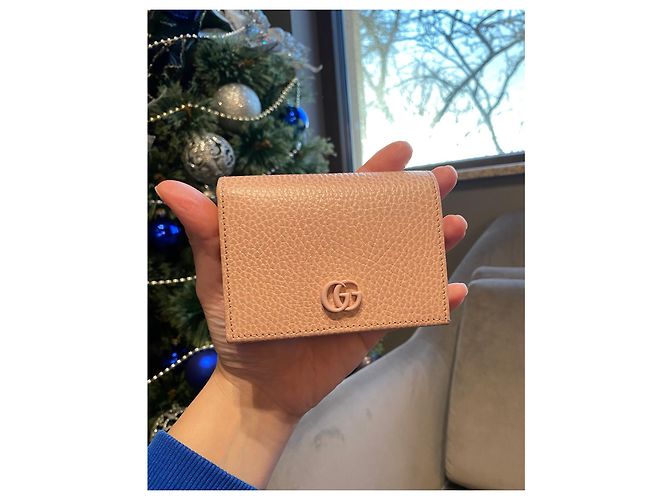 Gucci GG Marmont Leder-Geldbörse Pink - Ansicht 4