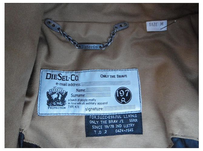 Diesel Peacoat Größe M Beige - Ansicht 3
