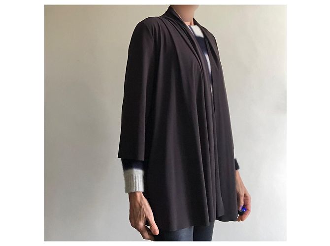dark brown burnt earth kimono jacket Irié T. S/M - view 13