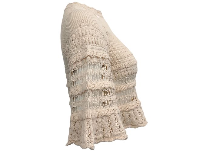 Isabel Marant Etoile Isabel Marant Étoile Ecru Crochet Frizy Pullover - Ansicht 2
