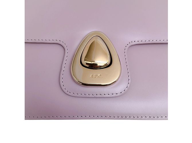 Apc A.P.C. Petit sac Astra en cuir violet lilas - vue 4