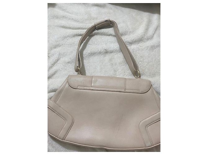 Borsa a tracolla Salvatore Ferragamo in pelle beige - vista 2