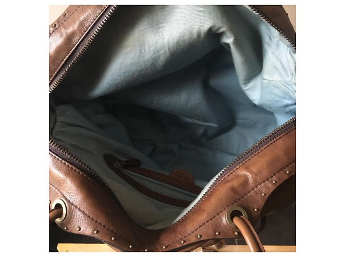 Borsa a mano Kenzo in pelle marrone - vista 6