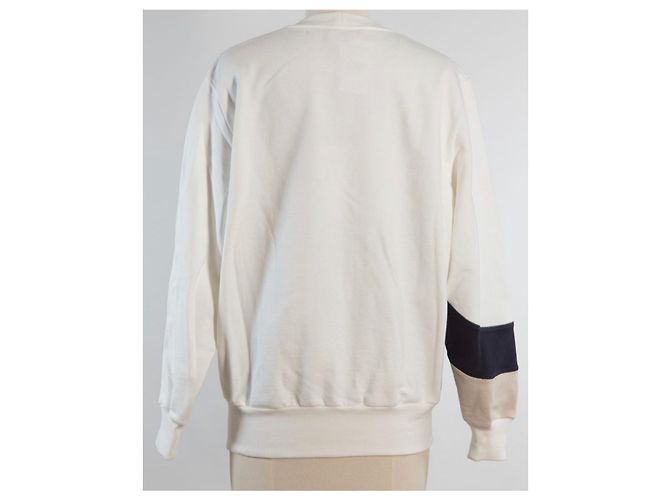 Chanel 18Jersey con logo P CC FR 46 Negro Blanco Beige - vista 4