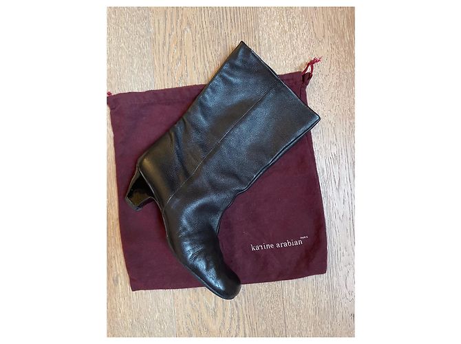 Stivaletti Karine Arabian in pelle nera Nero - vista 2