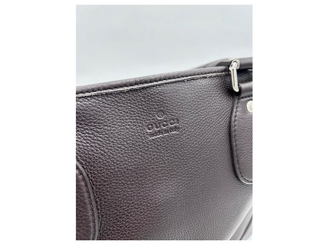 Borsa shopper Gucci Anni 2000 in pelle marrone - vista 2
