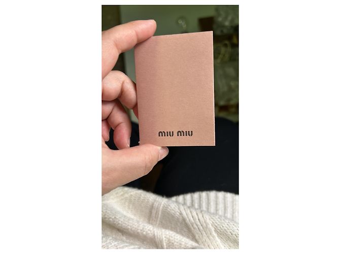 Clutch Miu Miu in pelle nappa plissé marrone Marrone scuro - vista 6