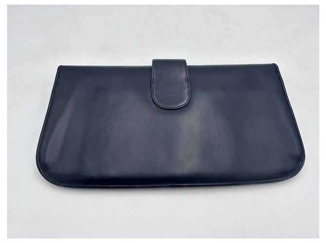 Gucci Clutch Tasche aus schwarzem Leder - Ansicht 13