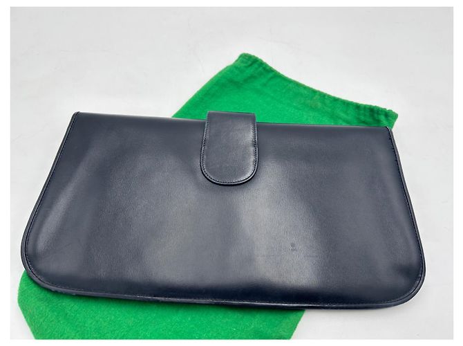 Gucci Clutch Tasche aus schwarzem Leder - Ansicht 3