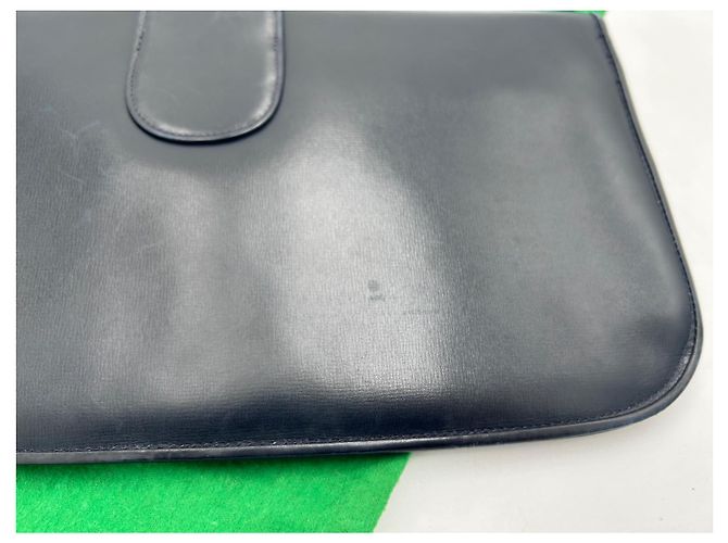 Gucci Clutch Tasche aus schwarzem Leder - Ansicht 7