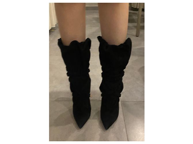 Alexandre Vauthier Botines cruzados 100 Negro - vista 2
