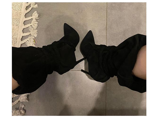 Alexandre Vauthier Botines cruzados 100 Negro - vista 3