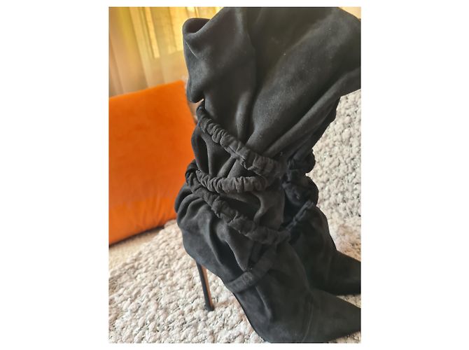 Alexandre Vauthier Botines cruzados 100 Negro - vista 5