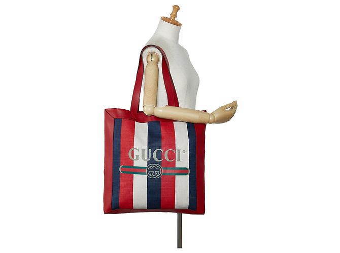 Cabas Gucci Sylvie Baiadera rouge - vue 11