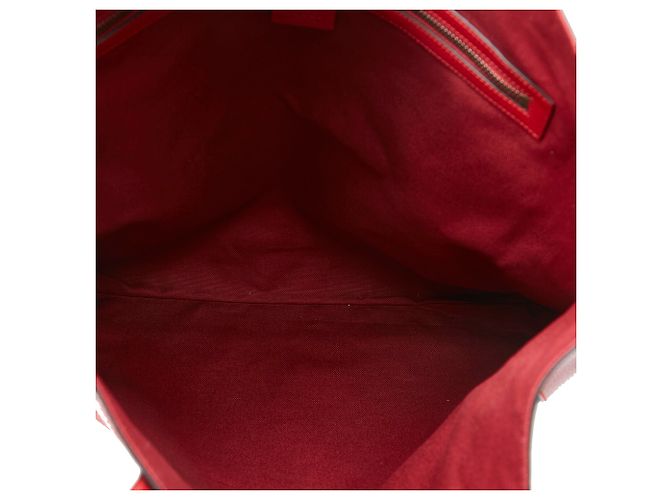Cabas Gucci Sylvie Baiadera rouge - vue 5