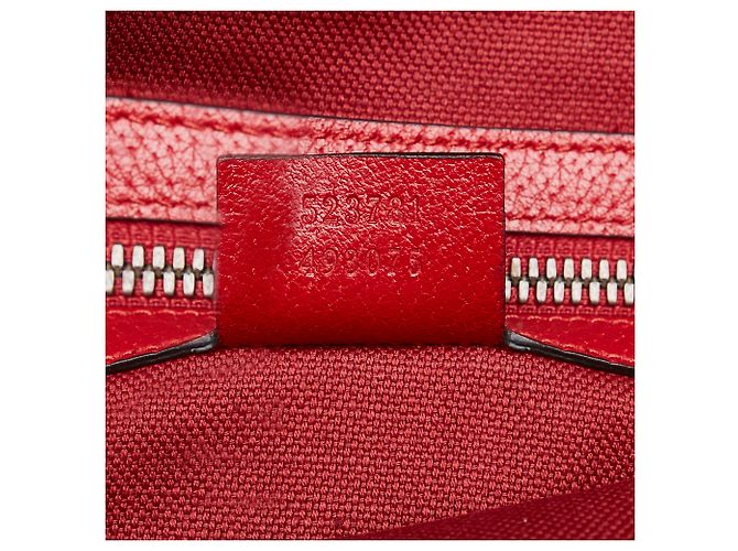Cabas Gucci Sylvie Baiadera rouge - vue 7
