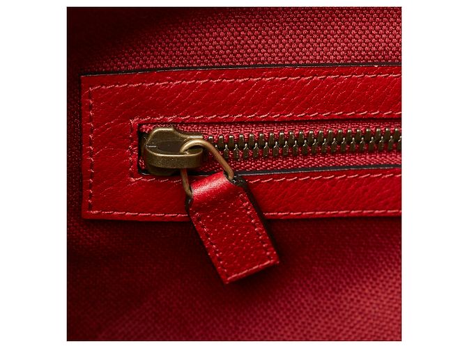 Cabas Gucci Sylvie Baiadera rouge - vue 8