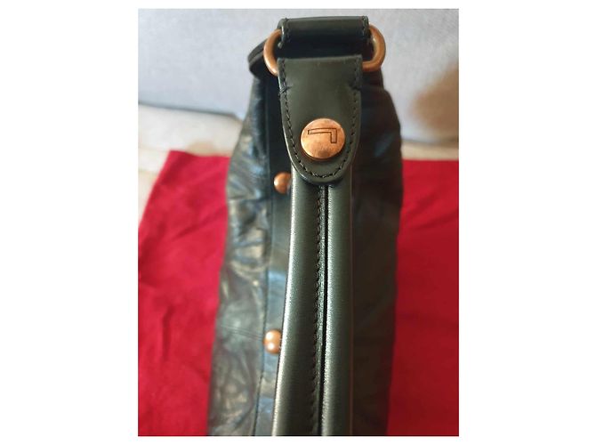 Borsa a mano Lancel in pelle effetto 3D Nero Marrone Scuro - vista 4