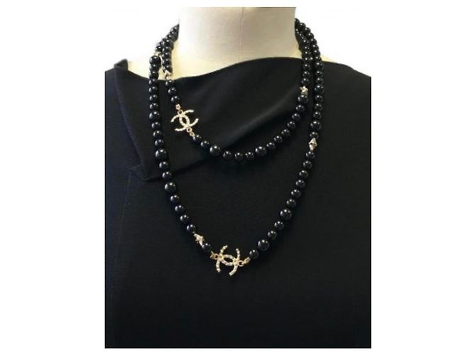 Chanel Halsketten Schwarz - Ansicht 3