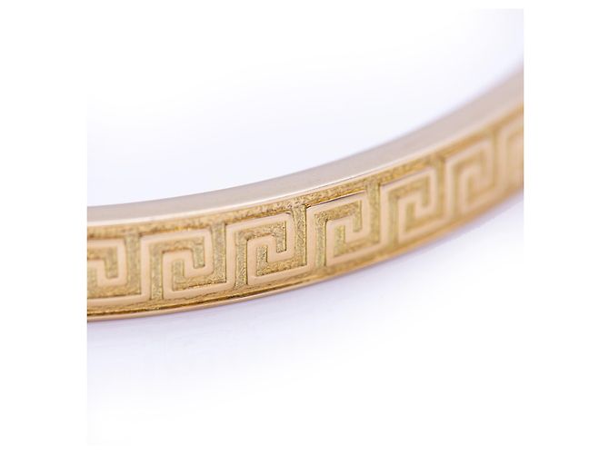 Autre Marque Bracciale rigido in oro stile greco D'oro - vista 3