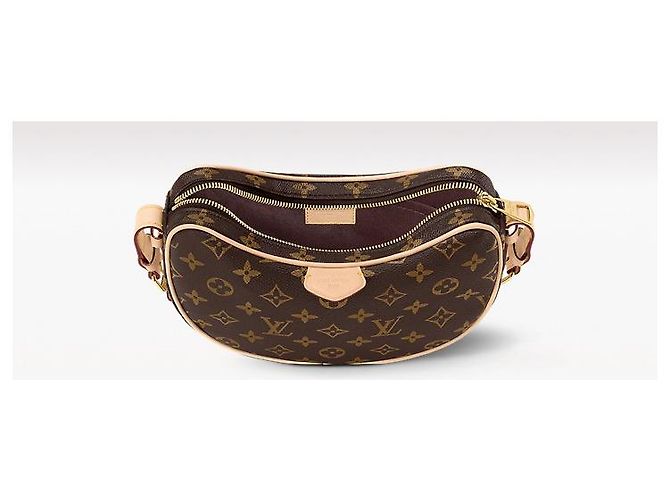 Louis Vuitton Tela monogramma LV Croissant MM Marrone - vista 2