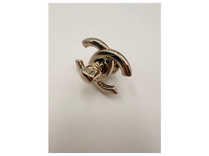 CHANEL chiusura originale CC turnlock oro lucido D'oro - vista 3