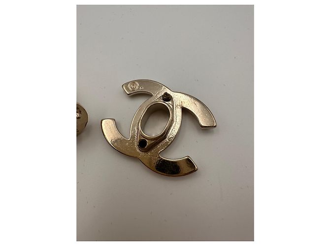 CHANEL chiusura originale CC turnlock oro lucido D'oro - vista 9