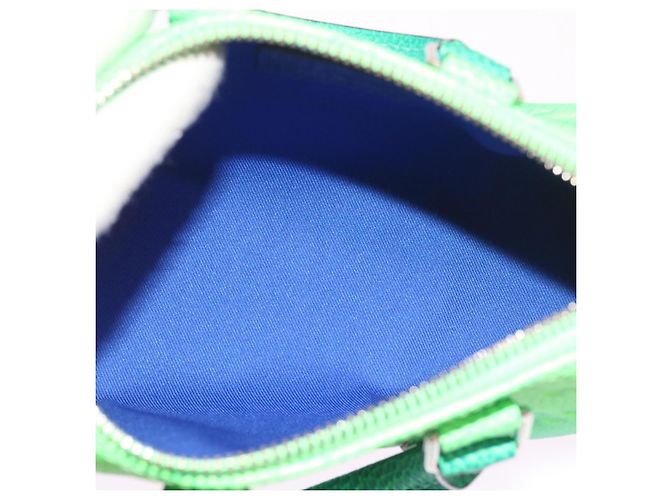 Borsa LOUIS VUITTON Taurillon Clemence Illusion Keepall XS M59691 auth 58427UN Verde - vista 11