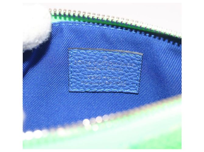 Borsa LOUIS VUITTON Taurillon Clemence Illusion Keepall XS M59691 auth 58427UN Verde - vista 18