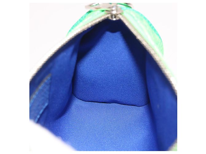 Borsa LOUIS VUITTON Taurillon Clemence Illusion Keepall XS M59691 auth 58427UN Verde - vista 19