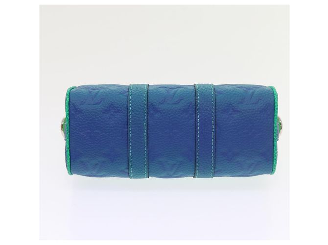 Borsa LOUIS VUITTON Taurillon Clemence Illusion Keepall XS M59691 auth 58427UN Verde - vista 6