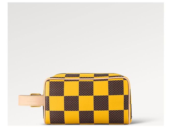 Louis Vuitton Kit Dopp LV Locker Damier Pop Giallo - vista 2