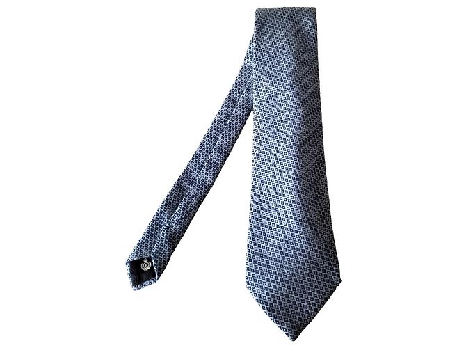 Façonnable Krawatte aus blauem Kaschmir - Ansicht 6