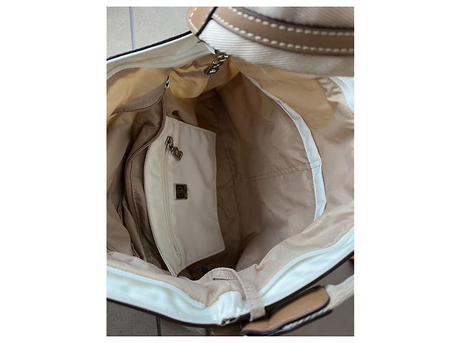 Borsa a mano Bogner in pelle marrone beige - vista 6