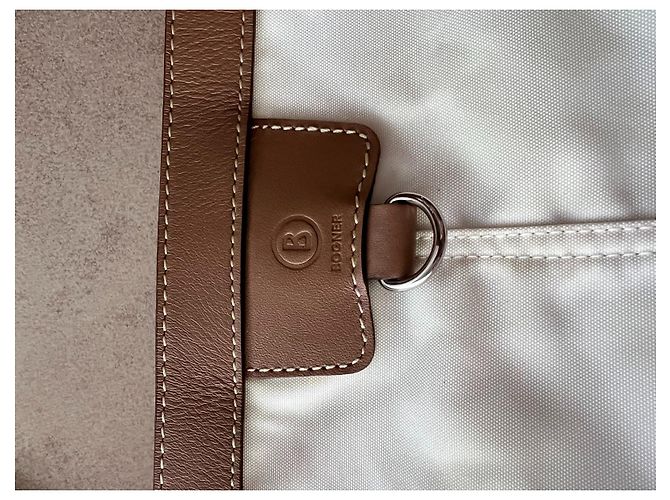 Borsa a mano Bogner in pelle marrone beige - vista 9
