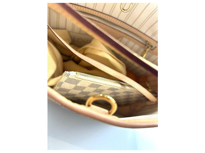 Neverfull PM Louis Vuitton Weiß - Ansicht 3