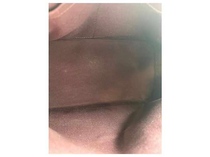 Borsa a mano Louis Vuitton Alma in pelle marrone scuro - vista 7